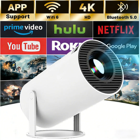 2026 mini projectors, travel portable video projectors, home theater projectors, compatible mobile screen display, high definition resolution, ideal for workplaces, outdoor camping, etc.Movie Projectors, Valentine's Day Gifts, Holiday Gifts