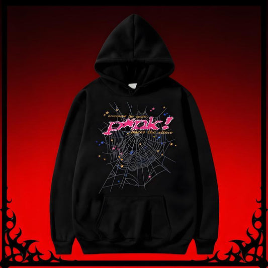 New Hip-Hop Spider Hoodies ️[Sale Up To 50%] Spiderweb Hoodie – Unisex Oversized Streetwear Pullover| Hip-Hop Graphic Hoodie for Couples| Fall/Winter Aesthetic new hip hop spider hoodies